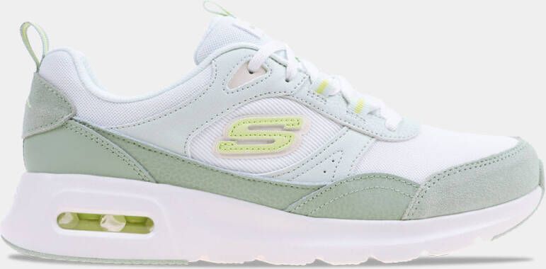 Skechers Skech-Air Court Wit Groen Dames