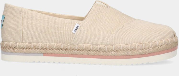 TOMS Alpargata Platform Rope Beige dames sneakers