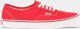 Vans Rode UA Authentic Lage Sneakers Red - Thumbnail 2