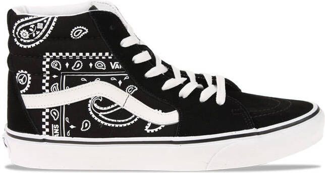 Vans SK8 Hi Zwart Wit Paisley Heren