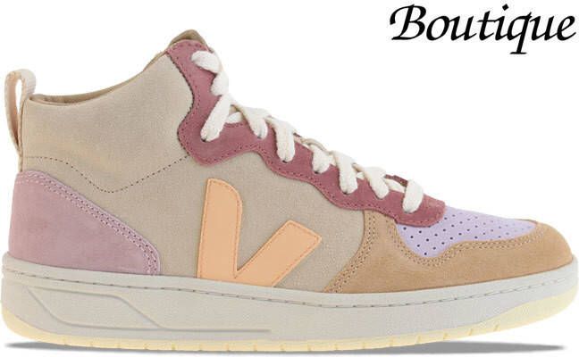 Veja Sneakers Dames Hoge sneakers Damesschoenen Suède V15 suede Beige combi - Foto 7