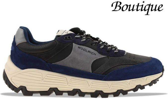 Woolrich Classic Runner Suede Blauw