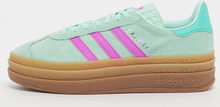 Adidas Originals Gazelle Bold Junior Clear Mint Flash Pink Mint Rush- Clear Mint Flash Pink Mint Rush - Foto 4