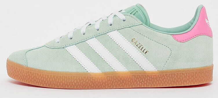 Adidas Originals Gazelle Junior Hazy Green Cloud White Bliss Pink Hazy Green Cloud White Bliss Pink - Foto 6