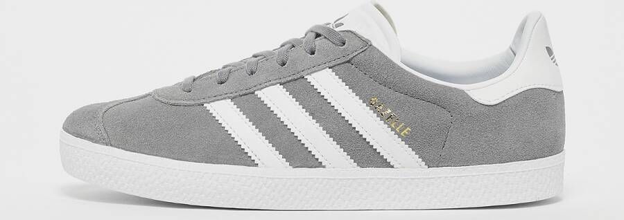 Adidas Originals Gazelle Junior Grey Three Cloud White Gold Metallic- Dames Grey Three Cloud White Gold Metallic - Foto 4