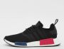 Adidas Originals Nmd_R1 Zwarte Stoffen Sneakers met Rode en Blauwe Inzetstukken Black Heren - Thumbnail 5