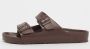 Birkenstock Chocoladebruine Dubbele Band Sandalen Brown Unisex - Thumbnail 6