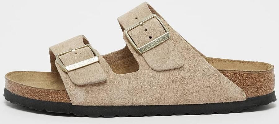 BIRKENSTOCK Slippers Dames Arizona Dames Maat: 42 Materiaal: Suède Kleur: Beige - Foto 18