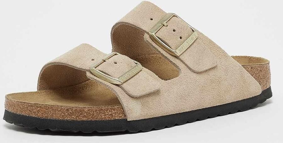 BIRKENSTOCK Slippers Dames Arizona Dames Maat: 42 Materiaal: Suède Kleur: Beige - Foto 17