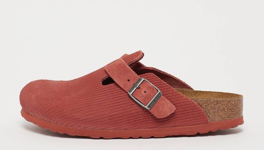 Birkenstock Boston Vl Corduroy Sandalen & Slides Dames sienna red maat: 37 beschikbare maaten:36 37 38 39