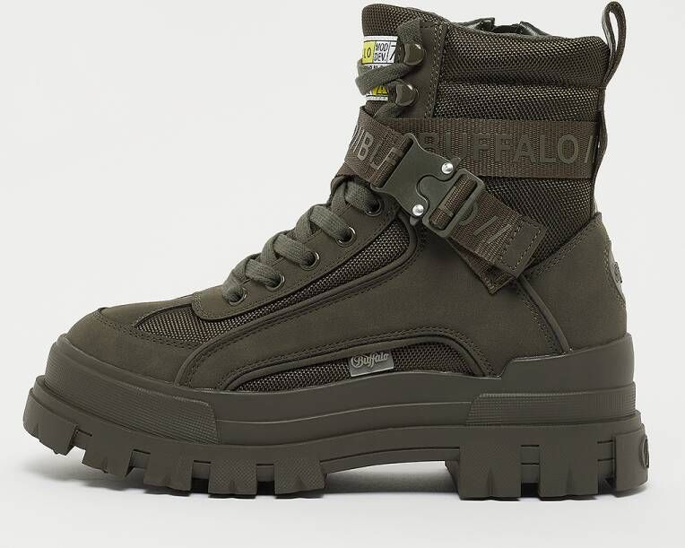 Buffalo Aspha Com1 Laceup Mid Fashion sneakers Schoenen khaki maat: 41 beschikbare maaten:36 37 38 39 40 41 - Foto 5