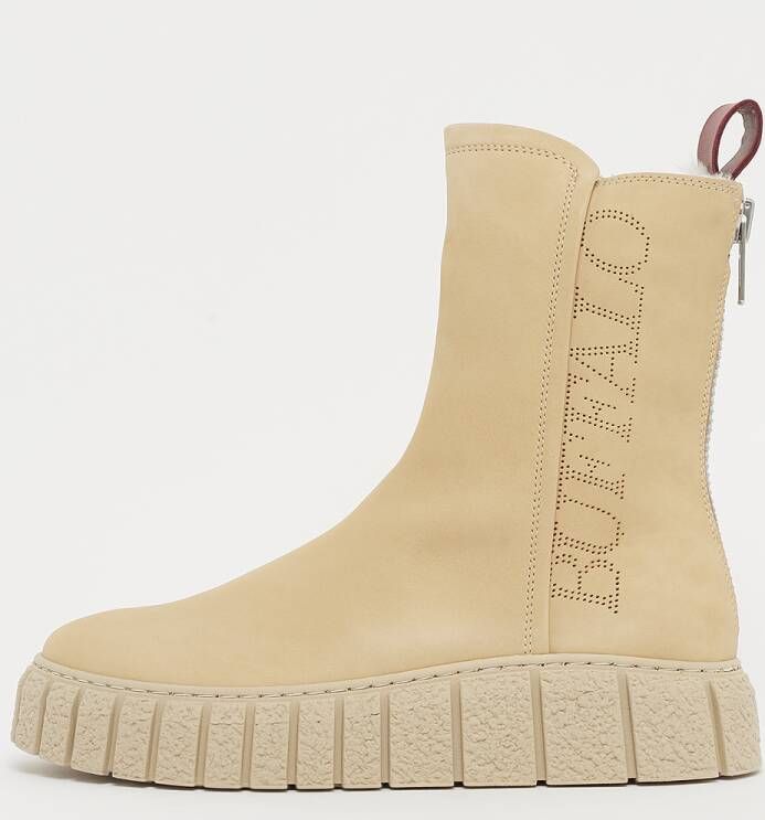 Buffalo Rampa Zip Sneakers Dames Beige Leer - Foto 2