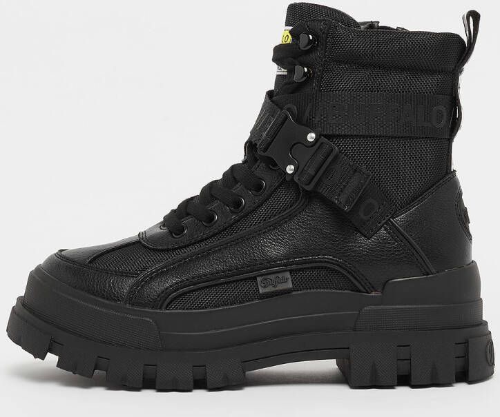 Buffalo Winterlaarzen Aspha Com1 Vegan Veterenkellaars plateaubots met binnenzijde ritssluiting - Foto 5