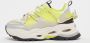Buffalo dames sneaker Triplet Lace crème limoen - Thumbnail 1