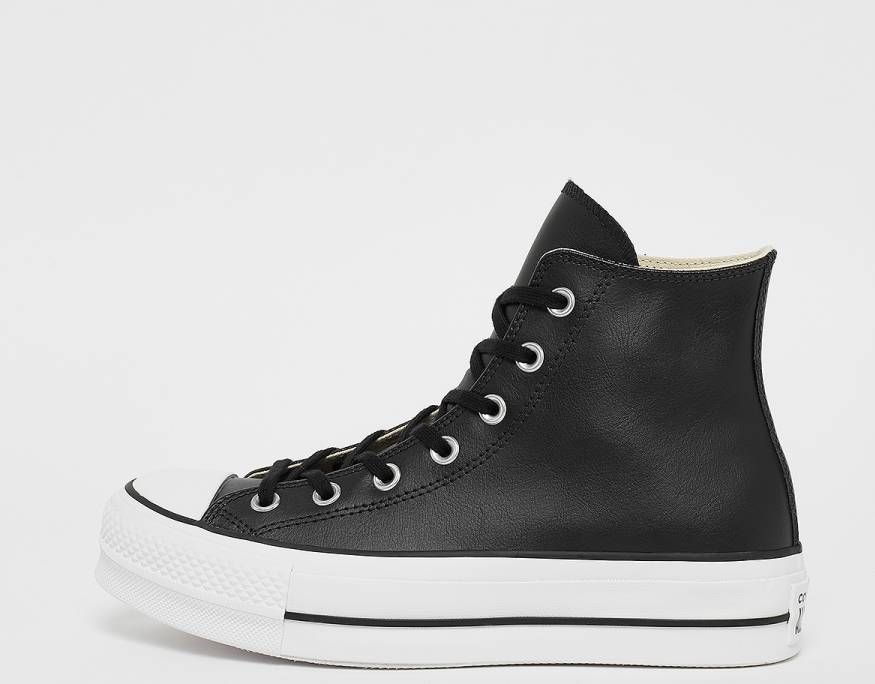 Converse Chuck Taylor All Platform High Leather Dames Black Textil Foot Locker - Schoenen.nl