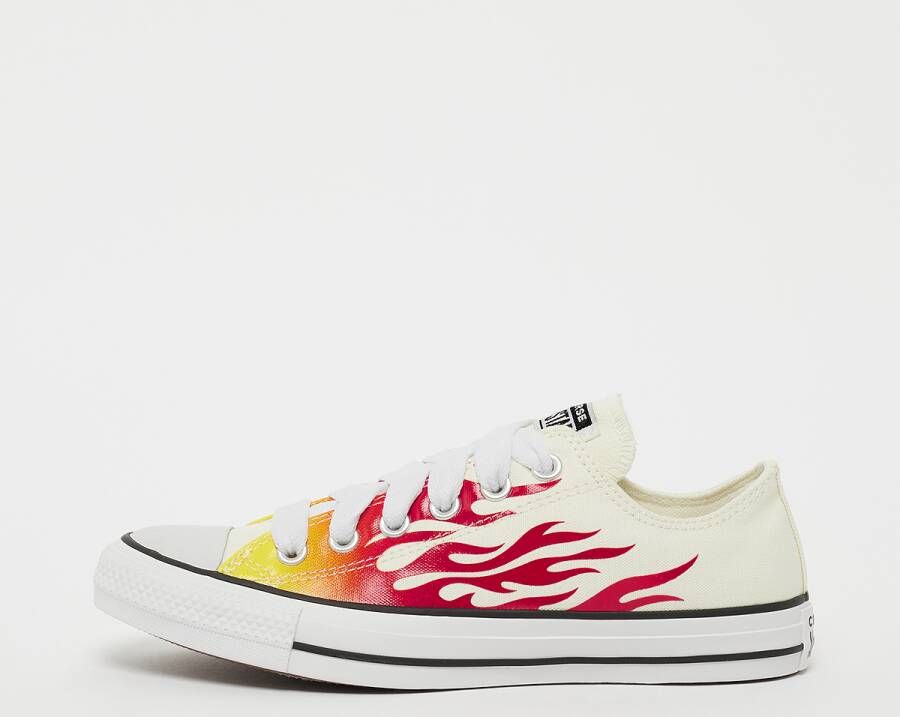 Converse Chuck Taylor All Star Taylor Dames egret enamel red fresh yellow maat: 38 beschikbare maaten:37.5 38 39 40 41 36.5 39.5 41.5