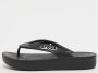 Crocs Women's Classic Platform Flip Sandalen maat W10 beige - Thumbnail 5