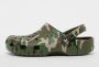 Crocs Klieke Bedrukte Camo Klomp Green Heren - Thumbnail 4