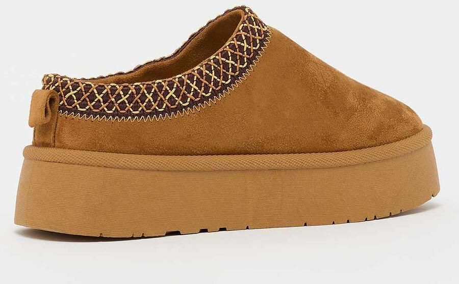 Decibel Liorah Plateau Leather Slide Women Boots bruin Schoenen