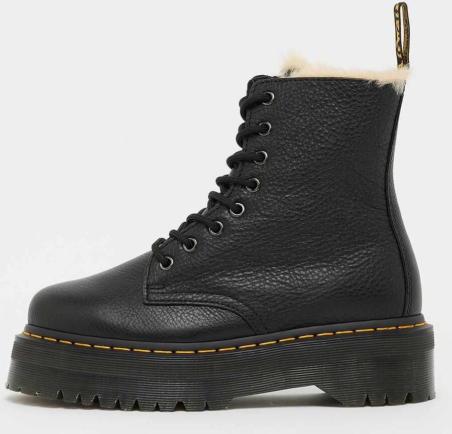 Dr. Martens 1490 BLACK VIRGINIA Hoge sneakersVeterlaarzenHoge sneakersVeterboots s veterschoenen s sneakersVrije tijd half-hoogHalf-hoge schoenen veterschoen sneakers Zwart - Foto 8