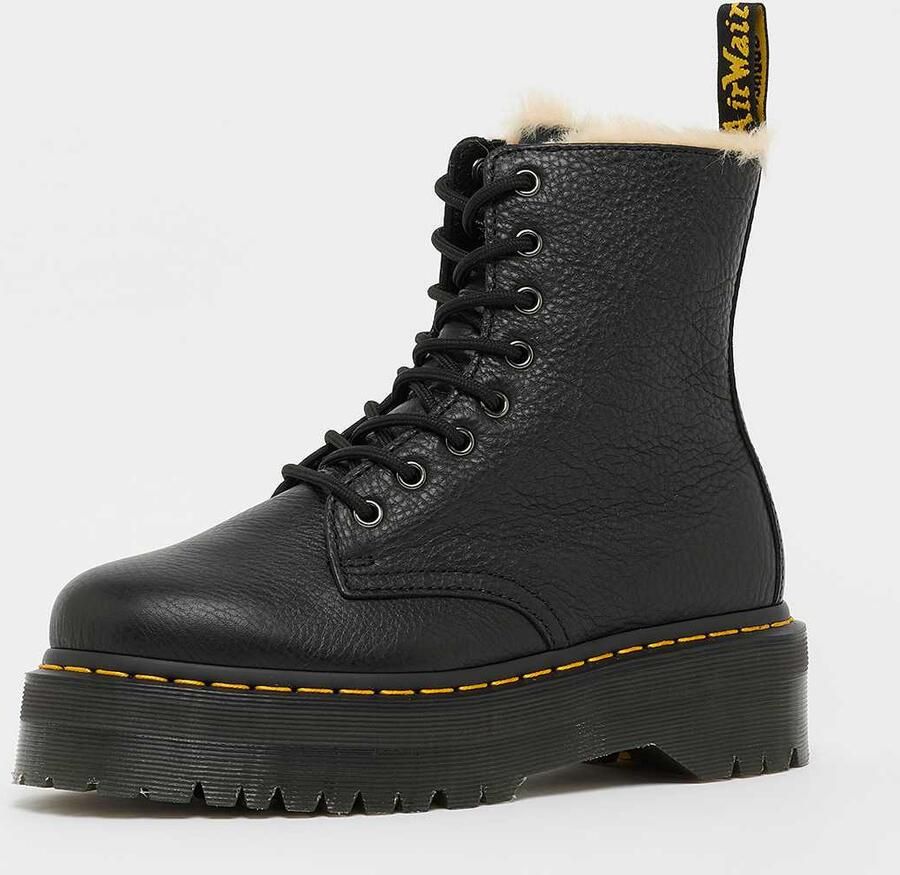 Dr. Martens 1490 BLACK VIRGINIA Hoge sneakersVeterlaarzenHoge sneakersVeterboots s veterschoenen s sneakersVrije tijd half-hoogHalf-hoge schoenen veterschoen sneakers Zwart - Foto 9