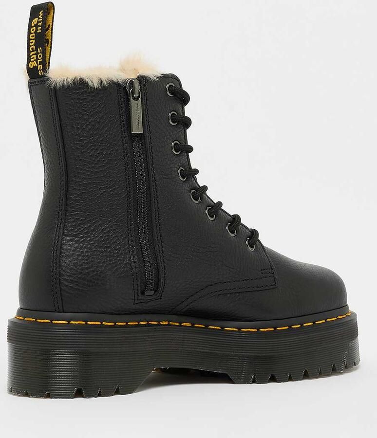 Dr. Martens 1490 BLACK VIRGINIA Hoge sneakersVeterlaarzenHoge sneakersVeterboots s veterschoenen s sneakersVrije tijd half-hoogHalf-hoge schoenen veterschoen sneakers Zwart - Foto 11