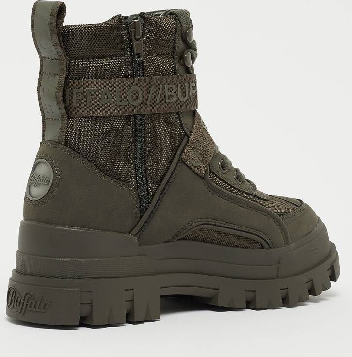 Buffalo Aspha Com1 Laceup Mid Boots Schoenen khaki maat: 36 beschikbare maaten:36 37 38 40