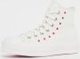 Converse Scarpa Chuck Taylor ALL Star Lift Platform Embroidered Hearts Wit Dames - Thumbnail 9