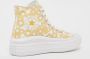 Converse Hoge Sneakers Chuck Taylor All Star Move Floral Platform Lo-Fi Craft Hi - Thumbnail 5