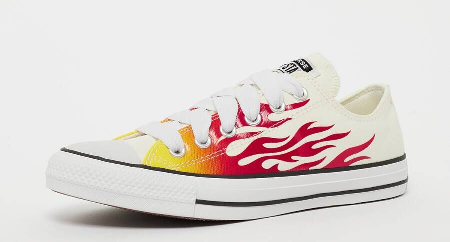 Converse Chuck Taylor All Star Taylor Dames egret enamel red fresh yellow maat: 38 beschikbare maaten:37.5 38 39 40 41 36.5 39.5 41.5