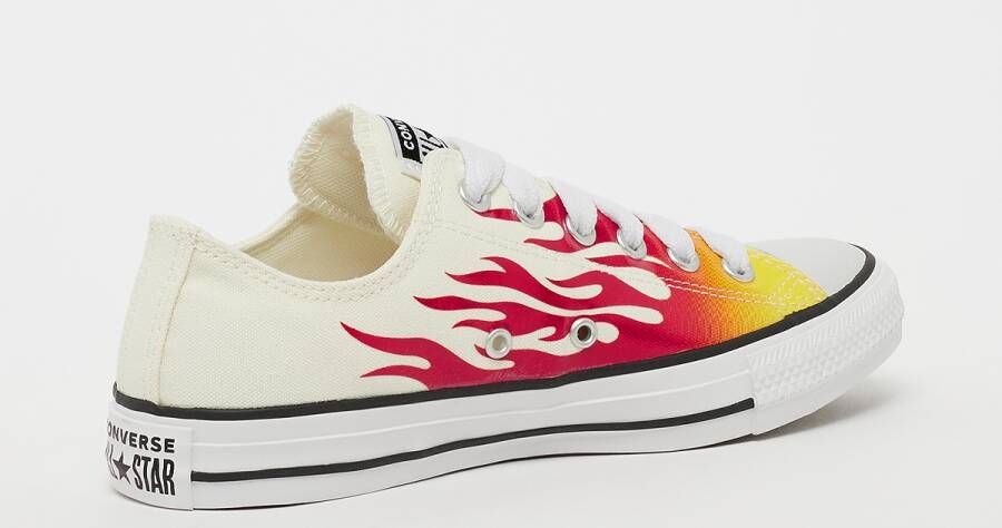 Converse Chuck Taylor All Star Taylor Dames egret enamel red fresh yellow maat: 38 beschikbare maaten:37.5 38 39 40 41 36.5 39.5 41.5