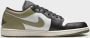 Jordan Air 1 Low Black Medium Olive White- Heren Black Medium Olive White - Thumbnail 6