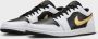 Jordan Nike Air 1 Low White Black Gold Sneakers Heren Doos Zonder Deksel - Thumbnail 8
