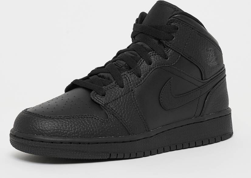 Jordan Air 1 Mid (gs) Basketball Schoenen BLACK BLACK-BLACK maat: 36 beschikbare maaten:36.5