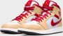 Jordan Klassieke Beige Wit Rode Sneakers Multicolor - Thumbnail 13