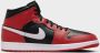 Nike Air Jordan 1 Mid Heren Sneakers “ Rood Zwart Wit Doos zonder deksel - Thumbnail 7
