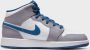 Nike Air Jordan 1 Mid True Blue Ce t (GS) Y DQ8423 - Thumbnail 4