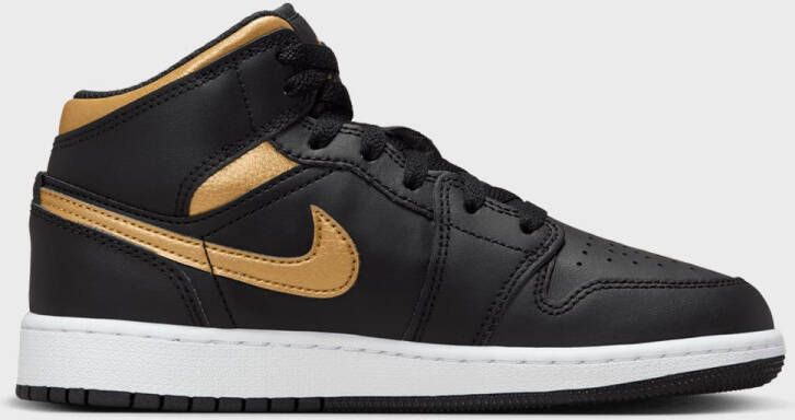 Jordan Air 1 Mid (GS) Air Retro in zwart formaten: 36