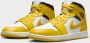 Jordan Air 1 Mid White Black Vivid Sulphur- White Black Vivid Sulphur - Thumbnail 10