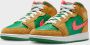 Jordan Air 1 Mid Se (gs) Basketball Schoenen chutney celestial gold lucky green maat: 39 beschikbare maaten:38 39 40 - Thumbnail 5