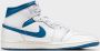 Jordan Air 1 Mid SE Heren Sneakers Schoenen Leer Wit-Blauw FN5215 - Thumbnail 11