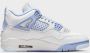 Jordan Air 4 Retro Aluminum „Forget Me Not“ Air Retro in wit formaten: 40.5 - Thumbnail 5