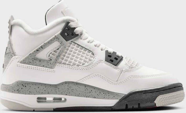 Jordan Air 4 Retro OG "White Cement" (GS) Basketball in wit formaten: 36