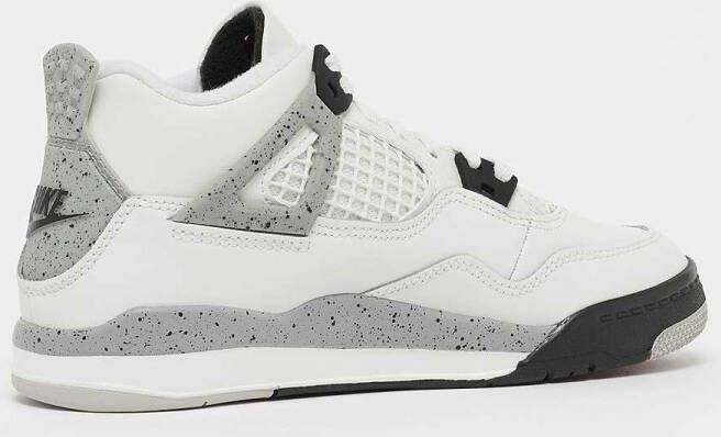 Jordan Air 4 Retro OG "White Cement" (PS) Basketball in wit formaten: 29.5