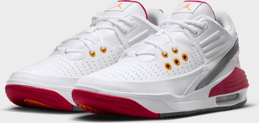 Jordan Max Aura 5 Basketball Schoenen white vivid orange cardinal red maat: 41 beschikbare maaten:41 45 46