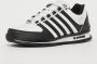 K-Swiss Rinzler Heren Leer Sneakers Sportschoenen Schoenen Wit-Zwart 01235-944-M - Thumbnail 12