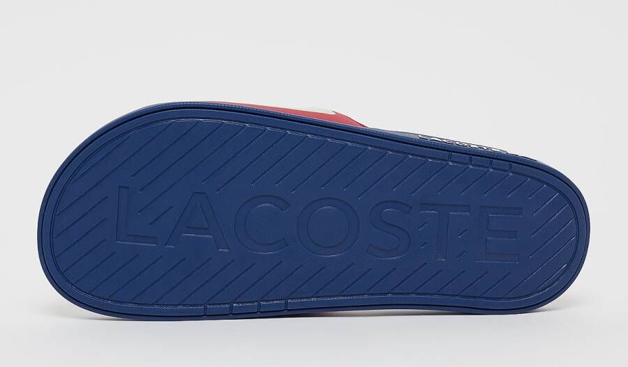 Lacoste Croco 1.0 Serve Slide Dual 1241cma Sandalen & Slides Schoenen OFF WHT BLU RED maat: 39.5 beschikbare maaten:39.5 40.5 42 43 44.5 46 47