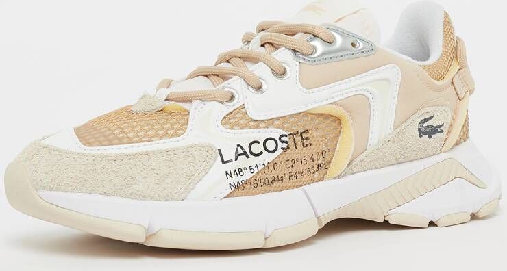 Lacoste L003 Neo Trendy Sneakers Dames light tan white maat: 37 beschikbare maaten:36 37.5 38 39 40.5 41 39.5