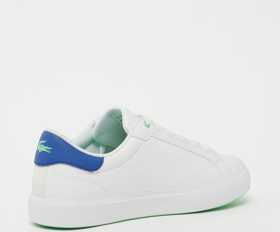 Lacoste Powercourt 124 1 Suj (gs) Sneakers Schoenen white blue maat: 35 beschikbare maaten:35 36 37 38 39