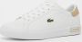 Lacoste Powercourt 124 2 Suj (gs) Sneakers Schoenen white light brown maat: 39 beschikbare maaten:35 36 38 39 - Thumbnail 2
